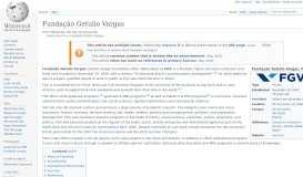 
							         Fundação Getúlio Vargas - Wikipedia								  
							    