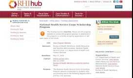 
							         Funding Details: National Health Service Corps Scholarship Program ...								  
							    