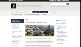
							         Funding & Development | Office of the Vice Provost for Research								  
							    