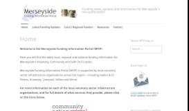 
							         Funding news, updates and information for Merseyside's non-profit ...								  
							    