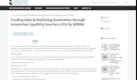 
							         Funding Sales & Marketing Automation through Innovation Capability ...								  
							    