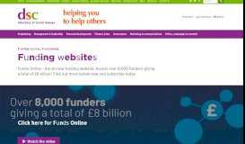 
							         Funding websites - Directory of Social Change								  
							    