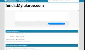 
							         funds.mylularoe.com My Funds LuLaRoe - Account Login								  
							    