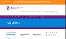 
							         Fung Lam M.D. | Brown & Toland								  
							    