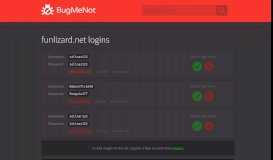 
							         funlizard.net passwords - BugMeNot								  
							    