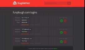
							         funplough.com passwords - BugMeNot								  
							    