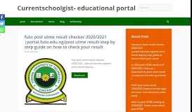 
							         FUOYE admission list 2019/2020- 1st,2nd,3rd and merit ...								  
							    