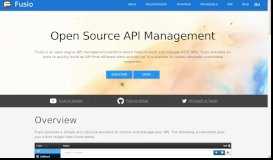 
							         Fusio - Open source API management platform								  
							    