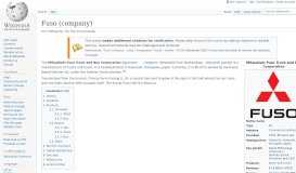 
							         Fuso (company) - Wikipedia								  
							    