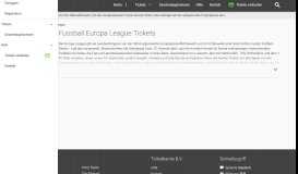 
							         Fussball Europa League Tickets 2019 | ticketbande								  
							    