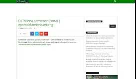 
							         FUTMinna Admission Portal | eportal.futminna.edu.ng - Schoolinfong ...								  
							    