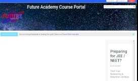 
							         Future Academy Course Portal								  
							    
