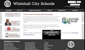 
							         Future Focus - Whitehall City Schools								  
							    