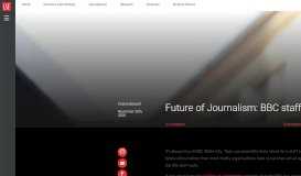 
							         Future of Journalism: BBC staff bare all | Polis - LSE Blogs								  
							    