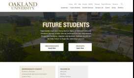 
							         Future OU Students - Oakland University								  
							    
