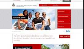 
							         Future Students | The University of the West Indies at ... - UWI, Mona								  
							    
