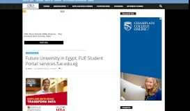 
							         Future University in Egypt, FUE Student Portal: services.fue ...								  
							    