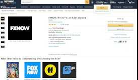 
							         FXNOW: Watch TV Live & On Demand ... - Amazon.com								  
							    