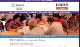 
							         FY20 MCAEL Grants Information Session | Montgomery Coalition for ...								  
							    