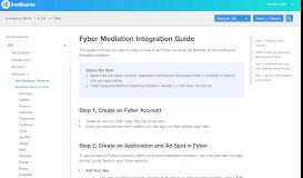 
							         Fyber Mediation Integration Guide - IronSource Knowledge ...								  
							    