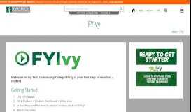 
							         FYIvy - Ivy Tech Community College of Indiana								  
							    