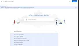 
							         G Suite Admin Help - Google Support								  
							    