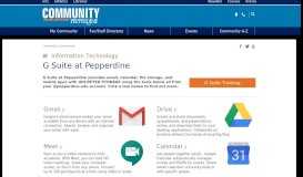 
							         G Suite at Pepperdine | Pepperdine University | Pepperdine Community								  
							    