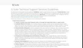 
							         G Suite Technical Support Services Guidelines - Google								  
							    