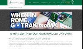 
							         G-Trak Certified Means Complete Bundled Uniforms, Every ...								  
							    