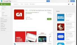 
							         G1 – O Portal de Notícias da Globo - Apps on Google Play								  
							    