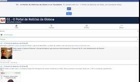 
							         G1 - O Portal de Notícias da Globo - Home | Facebook								  
							    