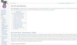 
							         G4 TV and Movies - My Little Wiki								  
							    
