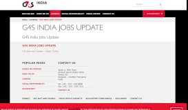 
							         G4S India Jobs Update | Careers | India								  
							    