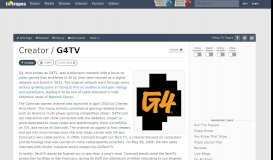 
							         G4TV (Creator) - TV Tropes								  
							    