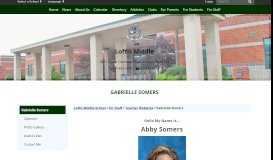 
							         Gabrielle Somers - Loftis Middle School								  
							    