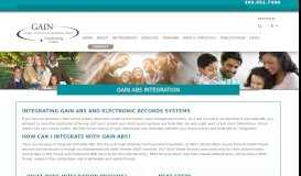 
							         GAIN ABS Integration - GAIN Coordinating Center								  
							    