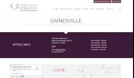 
							         Gainesville – Gainesville OBGYN								  
							    