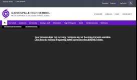 
							         Gainesville High School / Homepage - Alachua County Public Schools								  
							    