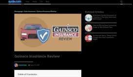 
							         Gainsco Insurance Review - Quote.com®								  
							    