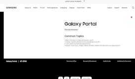 
							         Galaxy Portal | Samsung Support UK								  
							    
