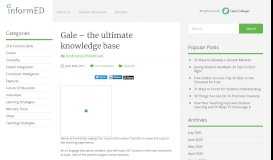 
							         Gale – the ultimate knowledge base | InformED - Open Colleges								  
							    