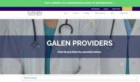 
							         Galen Providers – GalenMedical - Galen Medical Group								  
							    