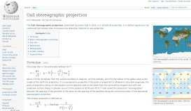 
							         Gall stereographic projection - Wikipedia								  
							    