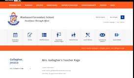 
							         Gallagher, Jessica / Mrs. Gallagher's Page - Manhasset Schools								  
							    