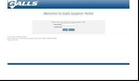 
							         Galls - Supplier Portal								  
							    