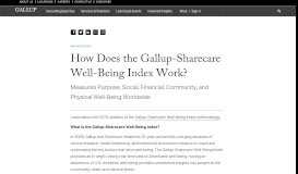 
							         Gallup-Healthways Well-Being Index								  
							    