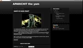 
							         GALTI KI SAZA MAUT - APARICHIT the yam								  
							    