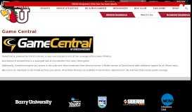 
							         Game Central - Barry University Athletics								  
							    