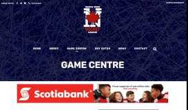 
							         Game Centre - North York Hockey League								  
							    