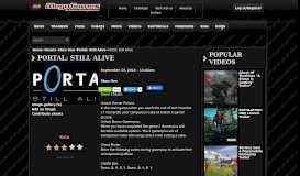 
							         Game Cheats: Portal: Still Alive | MegaGames								  
							    